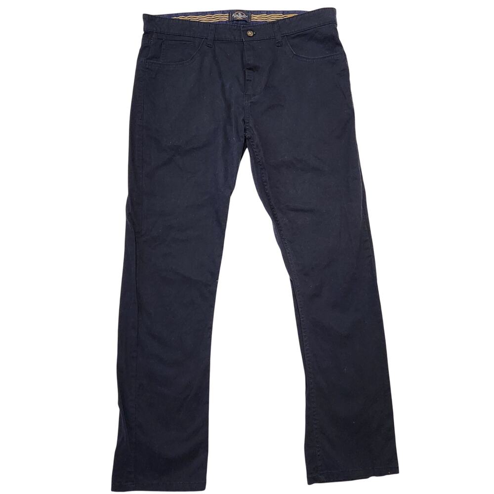 Across the Pond Signature Line Navy Chino Pants Mens 36x30